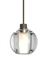 Besa Lighting X-BOCA5CL-BR-L - Besa, Boca 5 Cord Pendant For Multiport Canopies, Clear, Bronze Finish, 1x35W Halogen