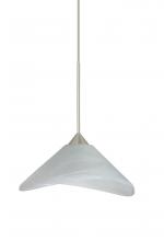 Besa Lighting XP-191352-SN - Besa Pendant Hoppi Satin Nickel Marble 1x50W Halogen