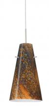 Besa Lighting 1JT-4124CE-LED-SN - Besa Cierro LED Pendant Ceylon Satin Nickel 1x9W LED