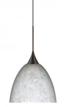 Besa Lighting 1XC-757019-LED-BR - BESA PENDANT SASHA BRONZE CARRERA 1X6W LED