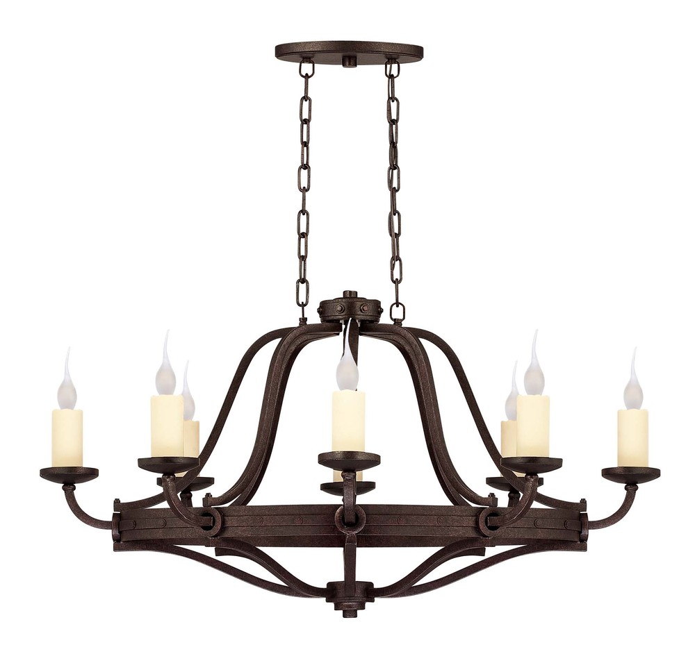 Elba  8 Light Oval Chandelier