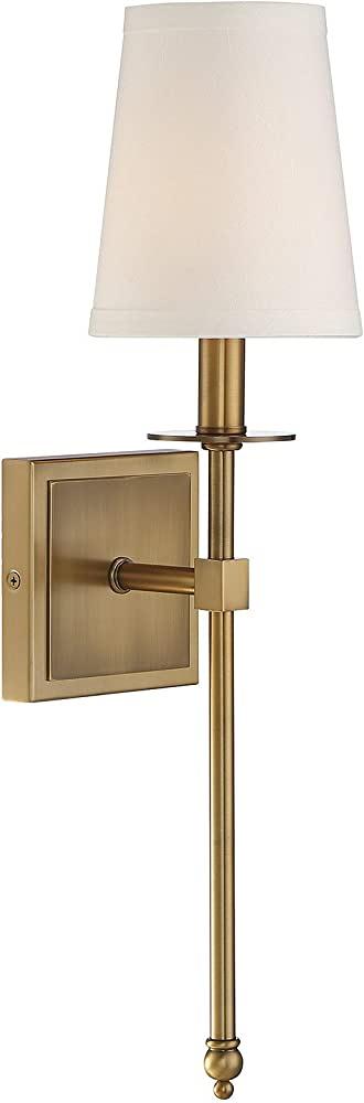 Monroe 1-Light Wall Sconce in Warm Brass