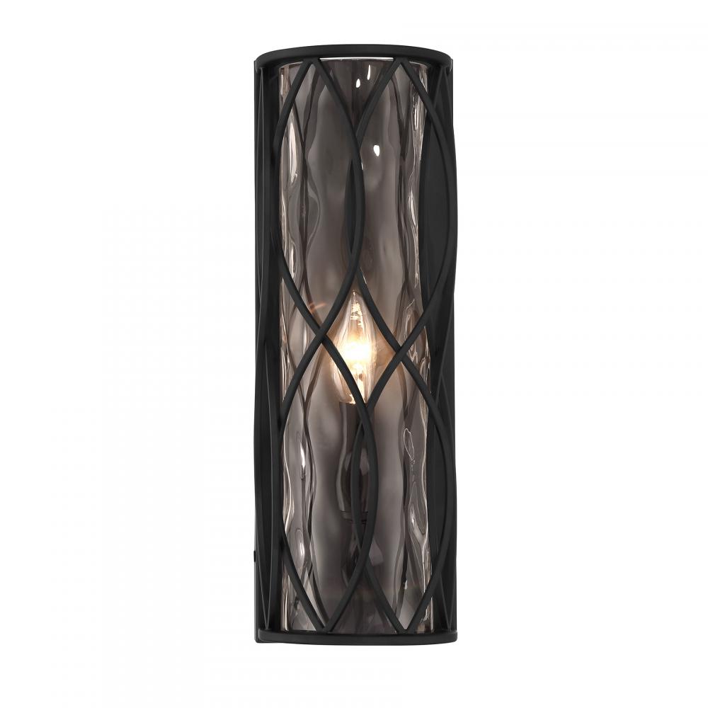 Snowden 1-Light Wall Sconce in Matte Black