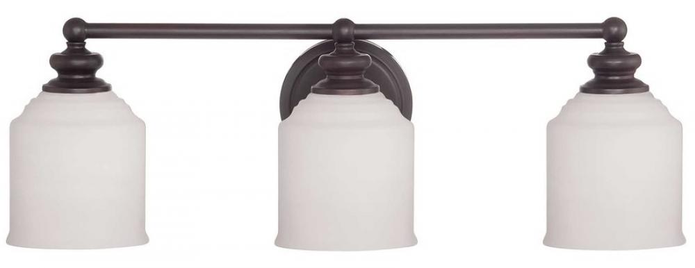 Melrose 3-Light Bathroom Vanity Light in English Bronze