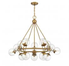 Savoy House 1-1932-15-322 - Orion 15-Light Chandelier in Warm Brass