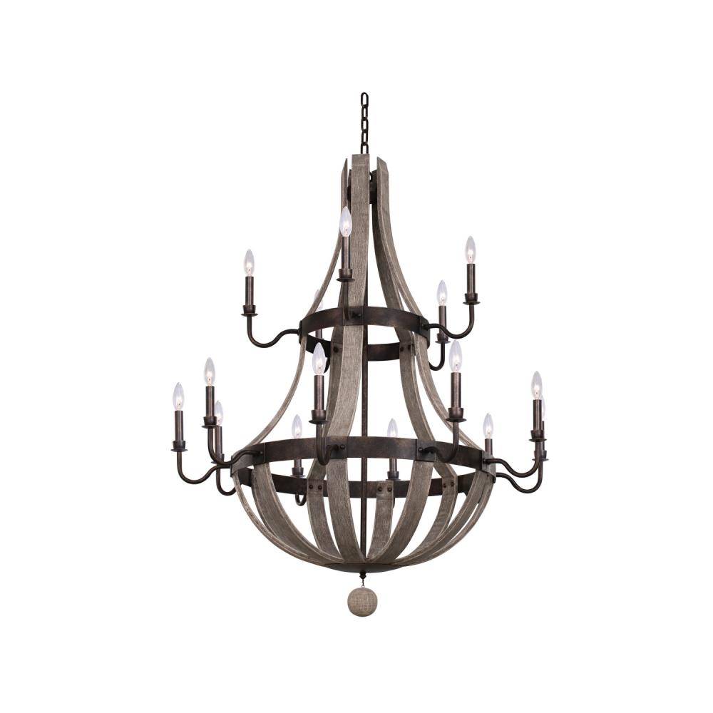 Harper (10+5) Light 2 Tier Chandelier