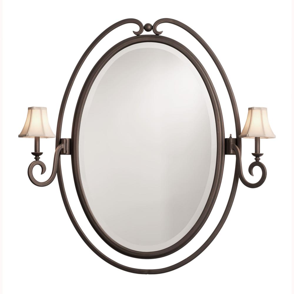 Santa Barbara 2 Light Oval Mirror