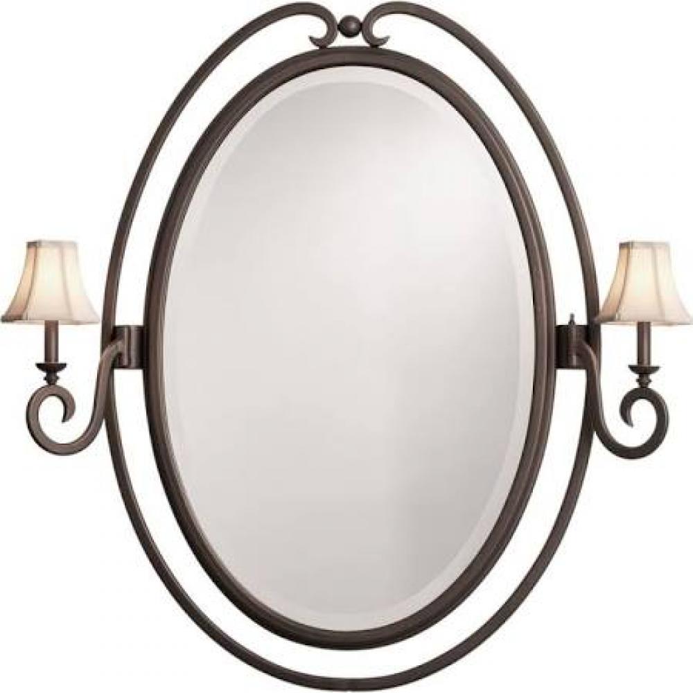 Kalco 810 Santa Barbara 2 Light Wall Mounted Mirror Features:Designed to cast a soft ambient light o