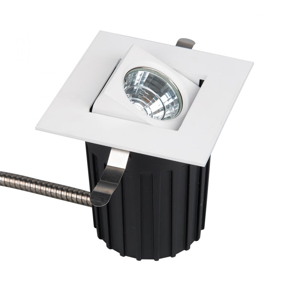 Ocularc 2.0 LED Square Adjustable Trim with Light Engine and New Construction or Remodel Housing