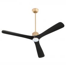 Cyan Designs 11975 - Shamal Ceiling Fan | Aged Brass | Matte Black