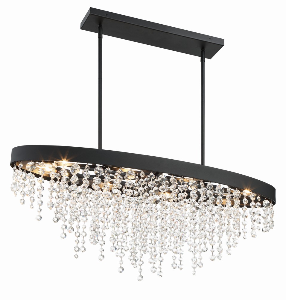 Winham 8 Light Black Forged Chandelier