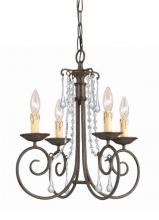 Crystorama 5204-DR-CL-MWP - Crystorama Soho 4 Light Clear Crystal Mini Chandelier