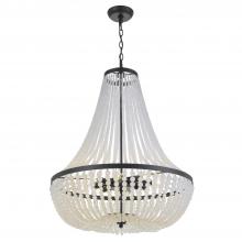 Crystorama 609-MK - Rylee 8 Light Matte Black Chandelier