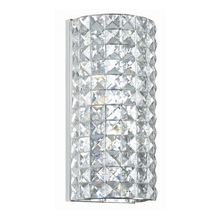 Crystorama 802-CH-CL-MWP - Chelsea 2 Light Chrome Sconce