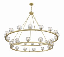 Crystorama ARA-10269-SB - Aragon 30 Light Soft Brass Chandelier