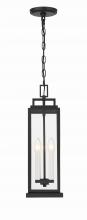 Crystorama ASP-8915-MK - Aspen 4 Light Matte Black Outdoor Pendant