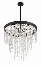 Crystorama WIN-616-BF-CL-MWP - Winham 6 Light Black Forged Chandelier