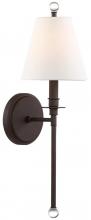 Crystorama RIV-382-DB - Riverdale 1 Light Dark Bronze Sconce