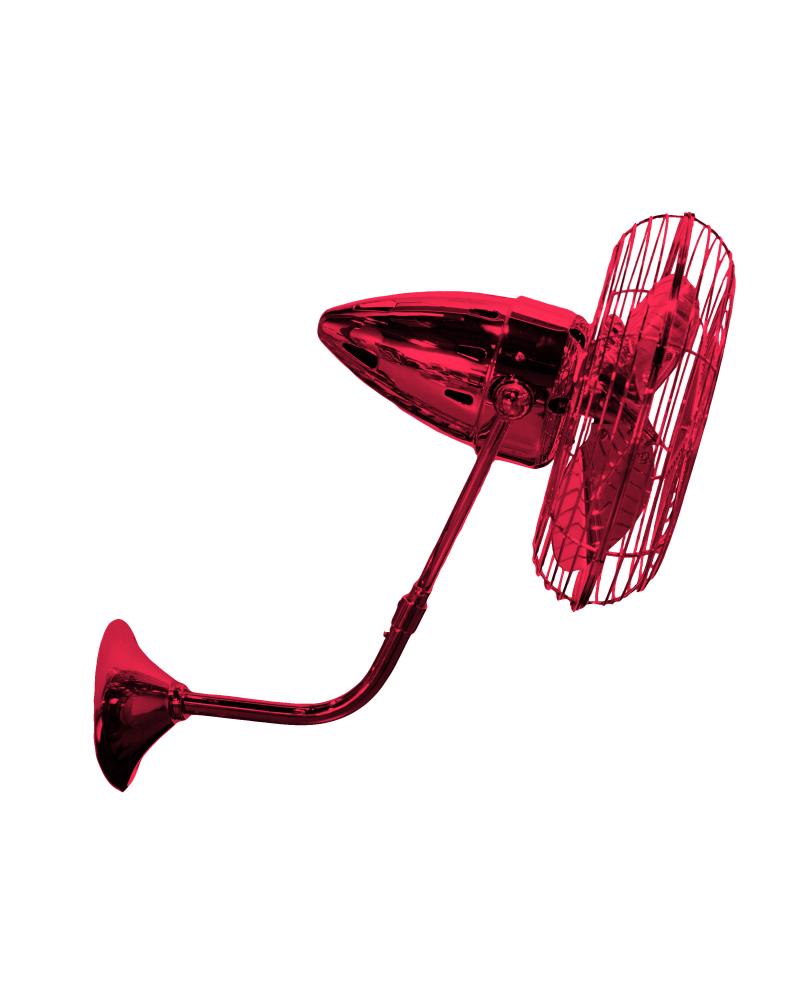 Bruna Parede wall fan in Rubi (Red) finish.