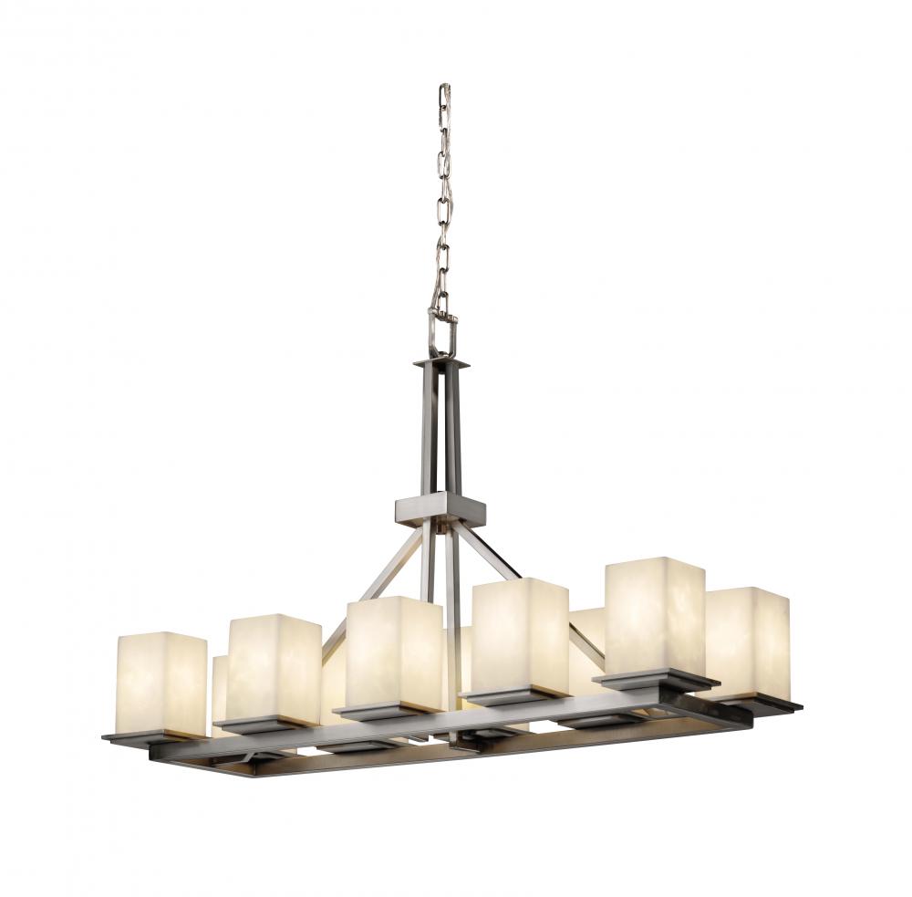 Montana 10-Light Rectangular Ring Chandelier