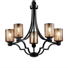 Justice Design Group FSN-8500-40-MROR-NCKL - Argyle 5-Light Chandelier