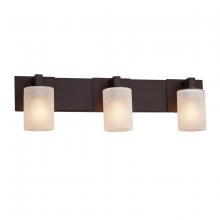 Justice Design Group FSN-8923-10-FRCR-DBRZ - Modular 3-Light Bath Bar