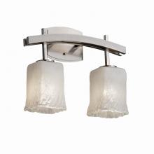 Justice Design Group GLA-8592-26-WHTW-NCKL - Archway 2-Light Bath Bar