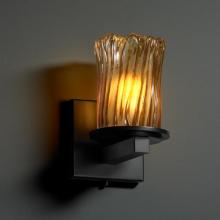 Justice Design Group GLA-8771-16-WHTW-MBLK - Dakota 1-Light Wall Sconce