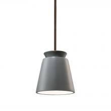 Justice Design Group CER-6425-PWGN-DBRZ-RIGID - Small Trapezoid Pendant