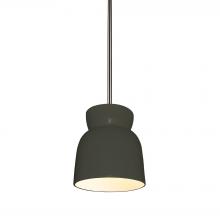 Justice Design Group CER-6515-PWGN-NCKL-RIGID - Large Hourglass Pendant