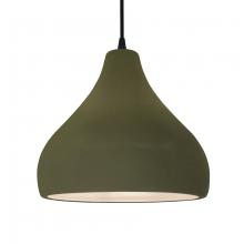 Justice Design Group CER-6565-MGRN-MBLK-BKCD - Large Droplet 1-Light Pendant