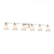 Justice Design Group CLD-8426-20-NCKL - Tetra 6-Light Bath Bar