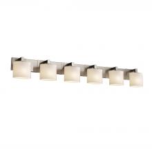 Justice Design Group FSN-8926-30-OPAL-NCKL-LED6-4200 - Modular 6-Light LED Bath Bar