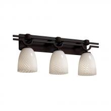 Justice Design Group FSN-8503-30-WEVE-NCKL - Argyle 3-Light Bath Bar