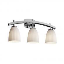 Justice Design Group FSN-8593-20-OPAL-NCKL - Archway 3-Light Bath Bar