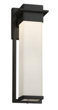 Justice Design Group FSN-7544W-OPAL-MBLK - Pacific Large Outdoor LED Wall Sconce