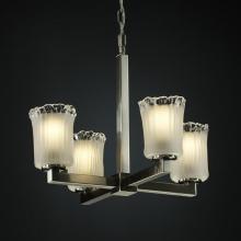 Justice Design Group GLA-8829-16-GLDC-NCKL - Modular 4-Light Chandelier