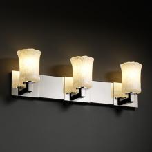 Justice Design Group GLA-8923-16-GLDC-MBLK - Modular 3-Light Bath Bar