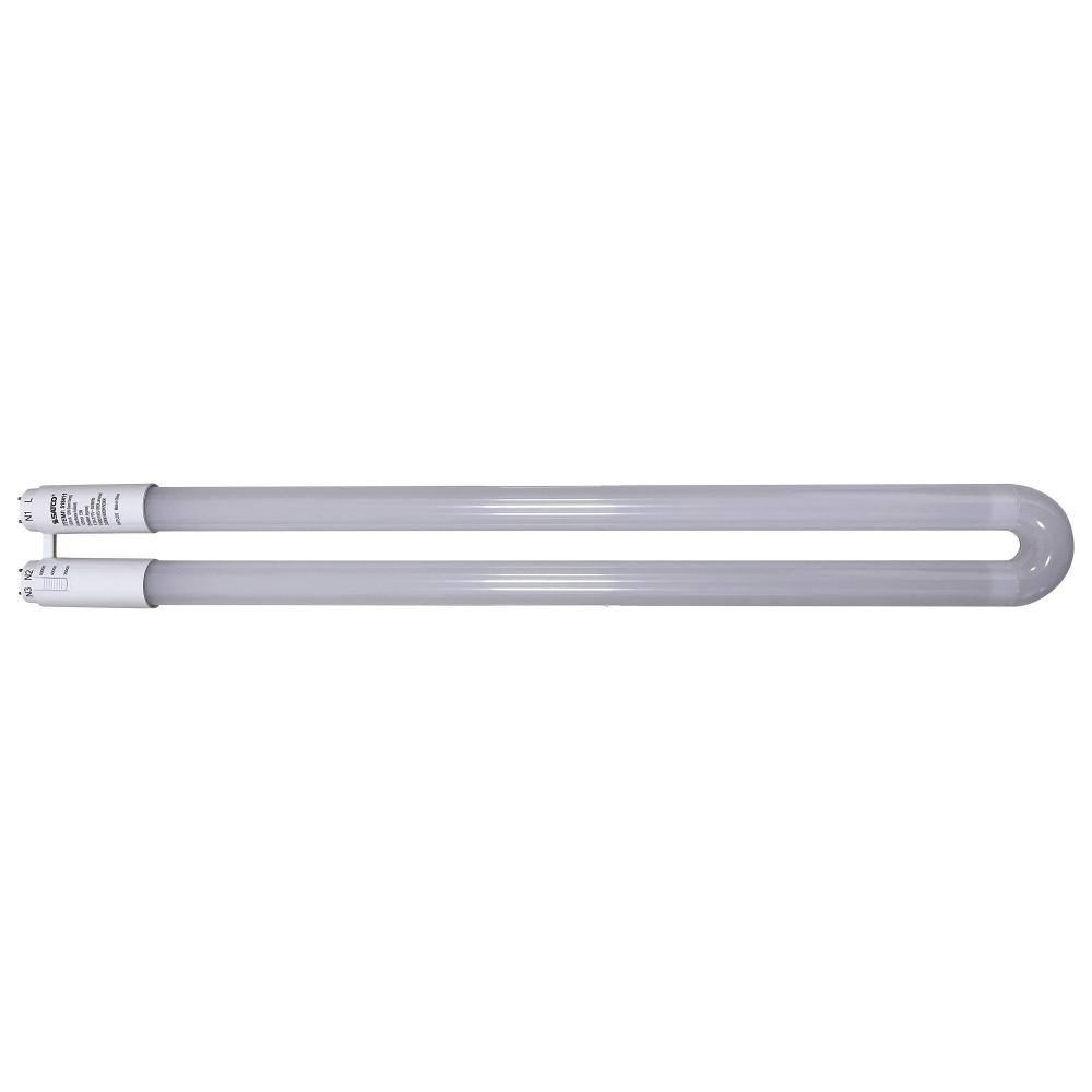 13 Watt T8 U-BEND LED; 50000 Hours; Medium Bi Pin Base; CCT Selectable; Type A/B; White Finish;