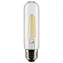 Satco Products Inc. S21351 - 8 Watt T10 LED; Clear; Medium base; 90 CRI; 3000K; 120 Volt