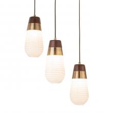 Nova 3311500WB - Sunset Three Light Pendant Weathered Brass