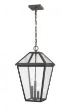 Z-Lite 579CHXL-ORB - 3 Light Outdoor Chain Mount Ceiling Fixture