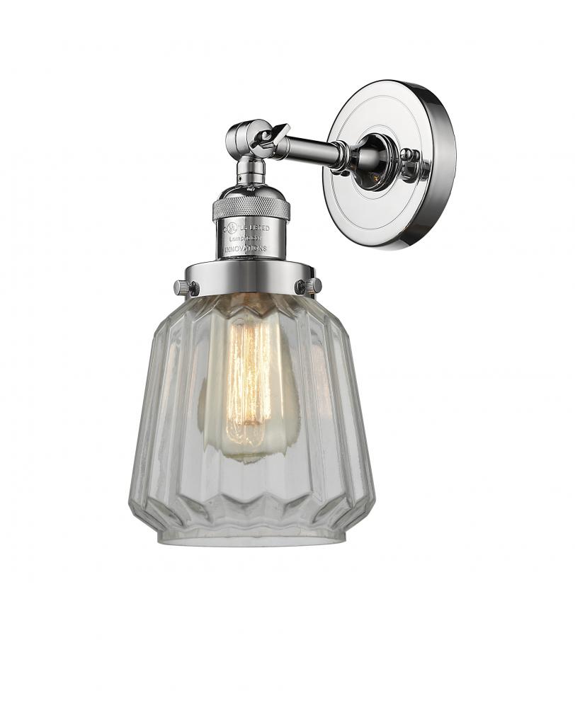 Chatham - 1 Light - 7 inch - Polished Chrome - Sconce