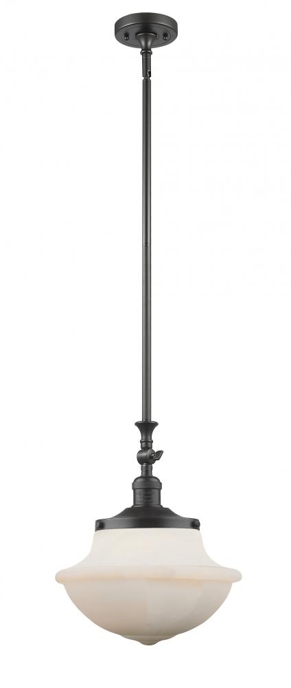 Oxford - 1 Light - 12 inch - Oil Rubbed Bronze - Stem Hung - Mini Pendant