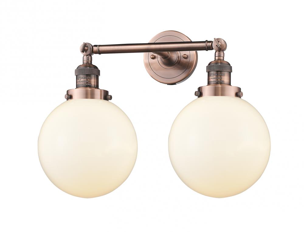 Beacon - 2 Light - 19 inch - Antique Copper - Bath Vanity Light