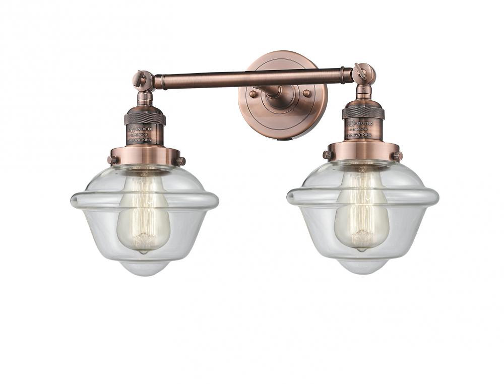 Oxford - 2 Light - 17 inch - Antique Copper - Bath Vanity Light