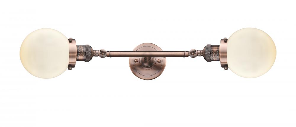 Beacon - 2 Light - 6 inch - Antique Copper - Bath Vanity Light