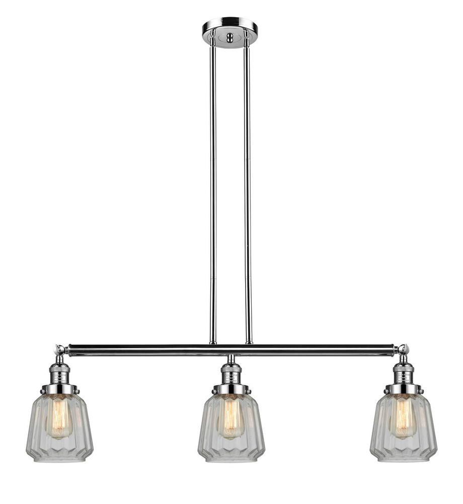 Chatham - 3 Light - 39 inch - Polished Nickel - Stem Hung - Island Light