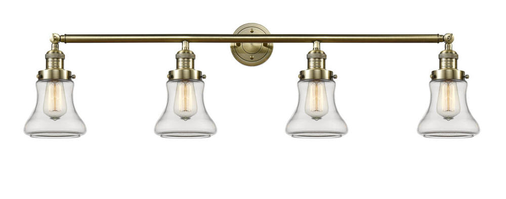 Bellmont - 4 Light - 42 inch - Antique Brass - Bath Vanity Light