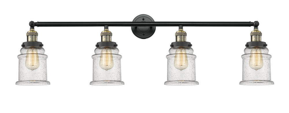 Canton - 4 Light - 42 inch - Black Antique Brass - Bath Vanity Light